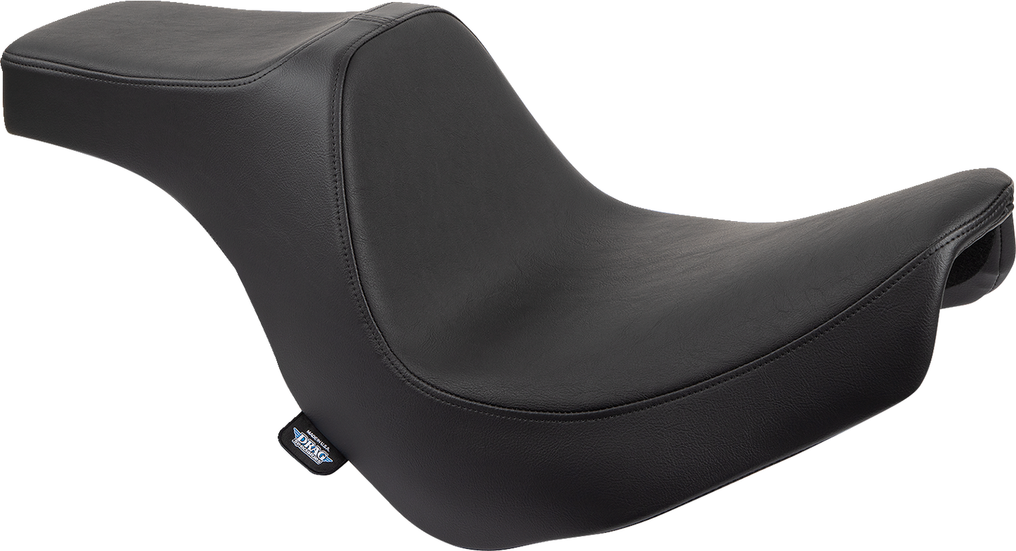 DRAG SPECIALTIES SEATS Predator III 2-Up Seat - Vinyl - Smooth - Black - FL/FX '18-'24 0802-1490