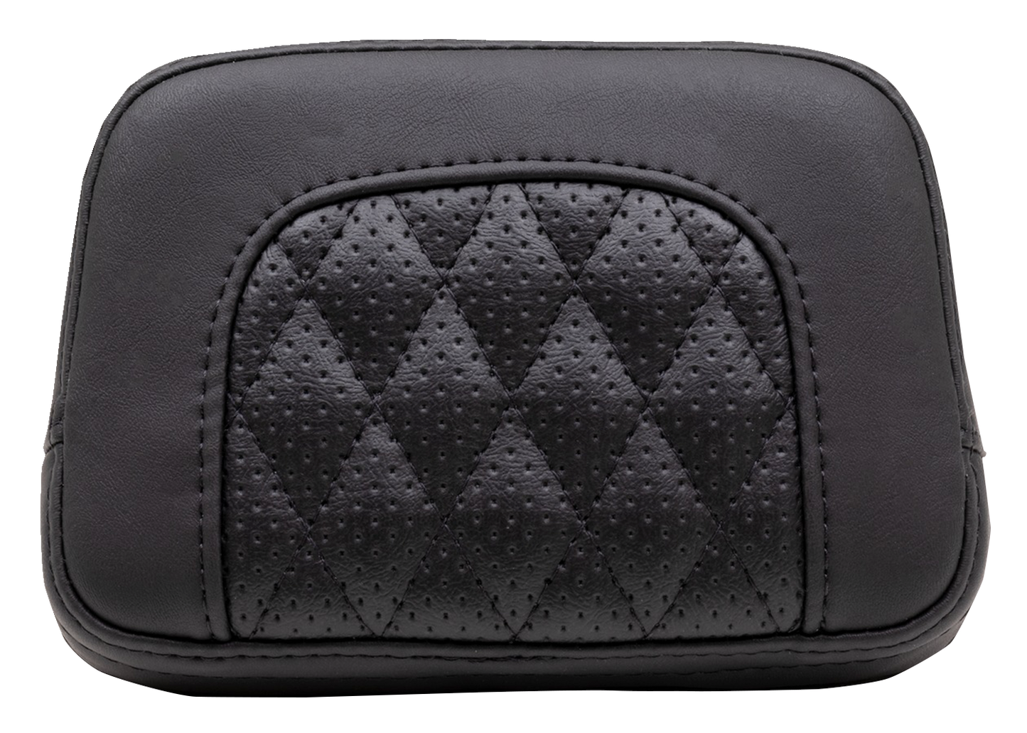 MUSTANG Squareback Sissy Bar Pad - Black - Diamond Stitch - Chief '22-'23 88206