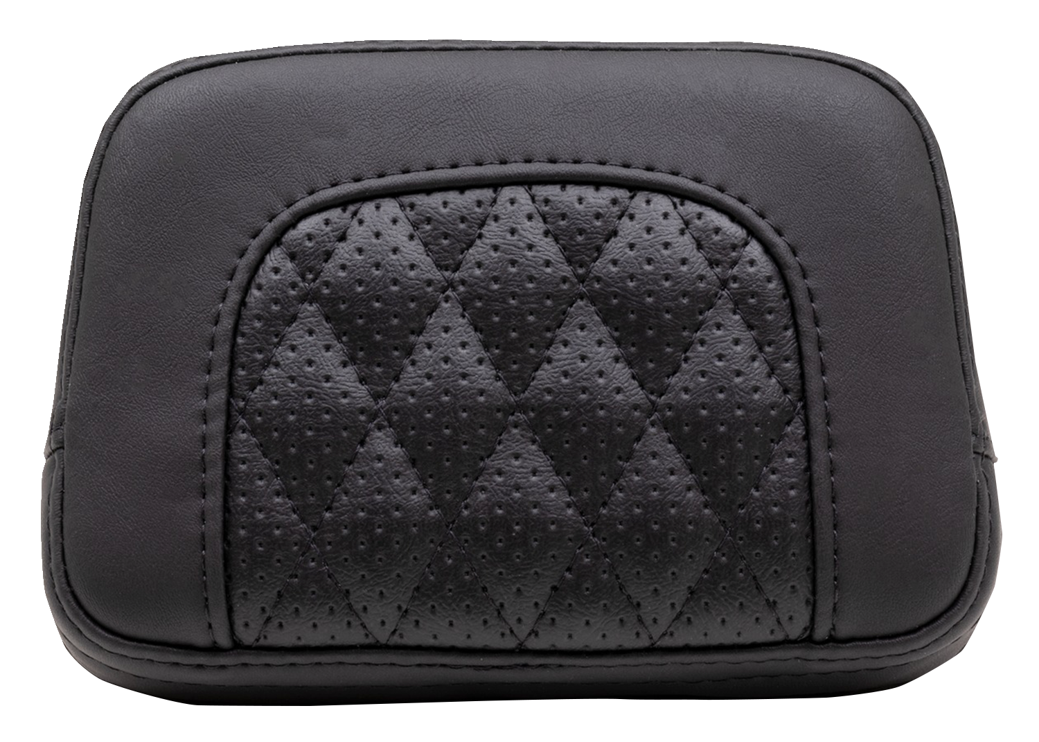 MUSTANG Squareback Sissy Bar Pad - Black - Diamond Stitch - Chief '22-'23 88206