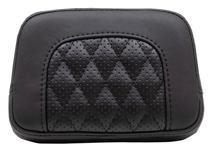 MUSTANG Squareback Sissy Bar Pad - Black - Diamond Stitch - Chief '22-'23 88206