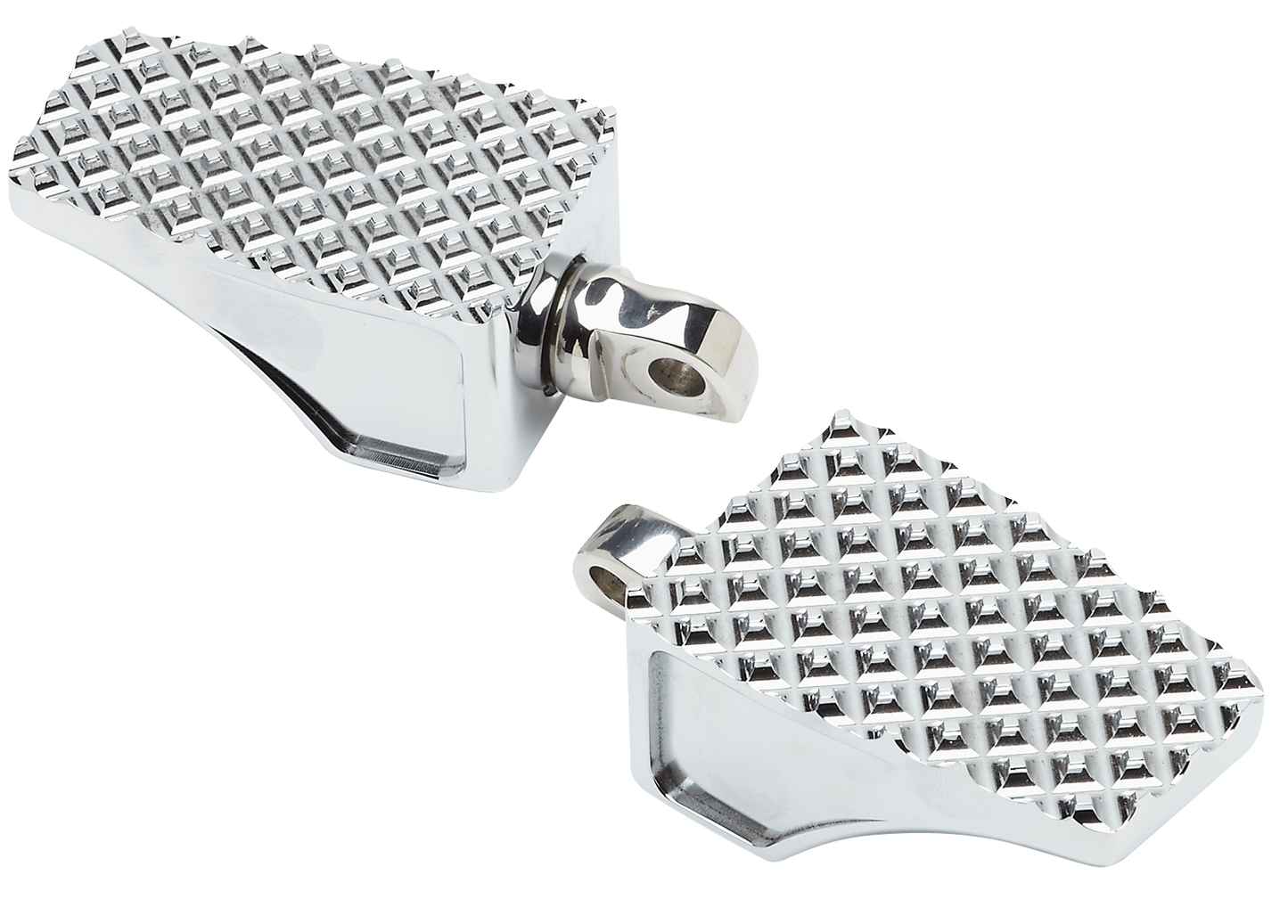 LA CHOPPERS County Line Billet Foot Pegs - Male Mount - Chrome LA-P100-00C