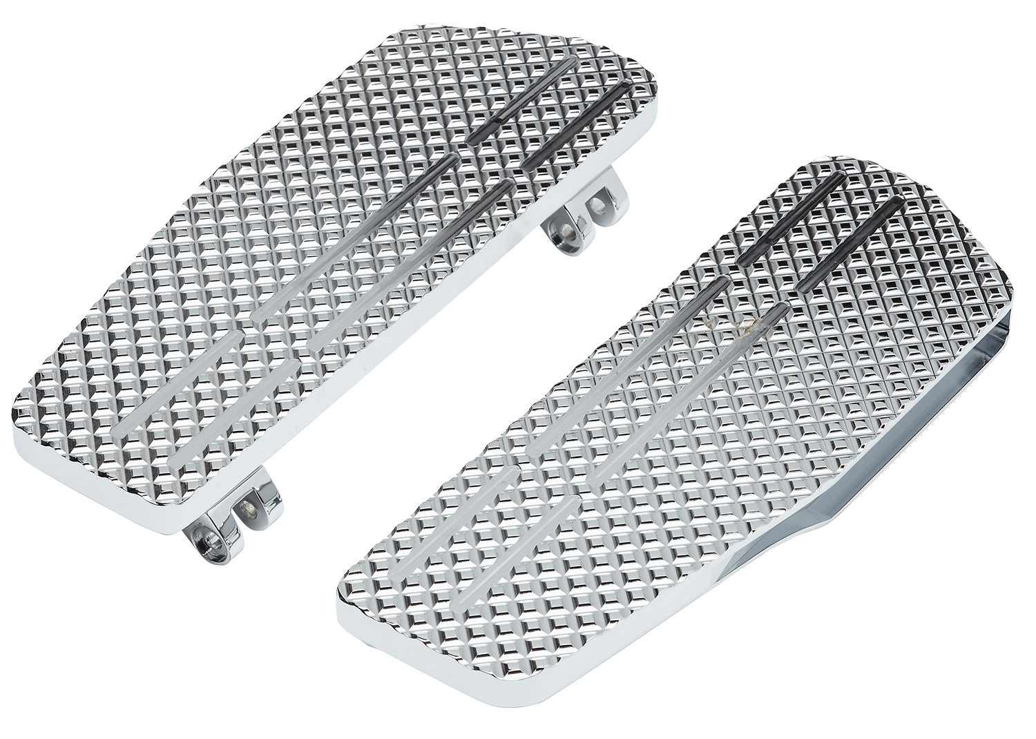 LA CHOPPERS County Line Billet Floorboards - Chrome - FL LA-P101-00C