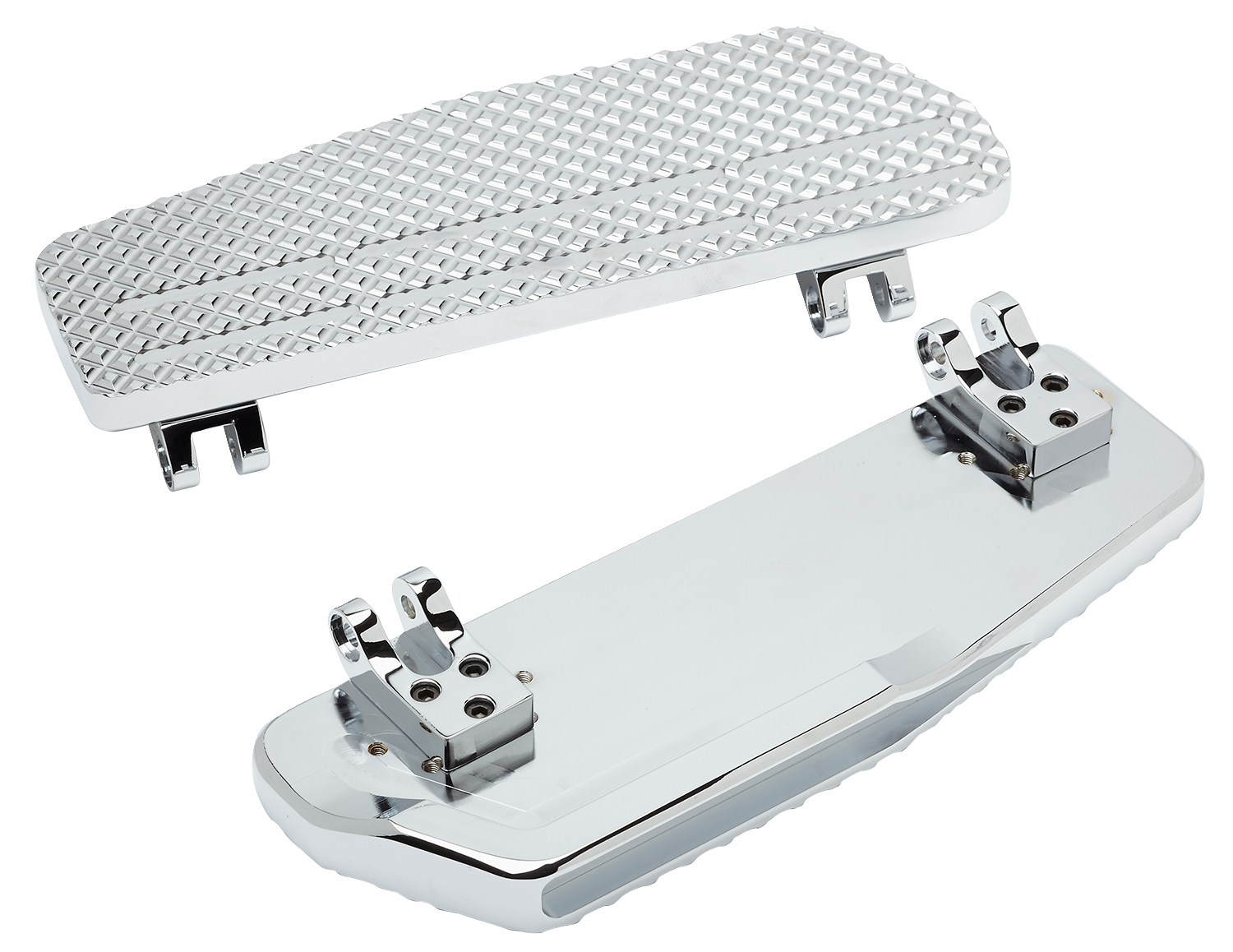 LA CHOPPERS County Line Billet Floorboards - Chrome - FL LA-P101-00C