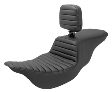 SADDLEMEN Tour Step-Up Seat - Rider Backrest - Tuck-n-Roll - FL '08-'24 808-07B-191BR