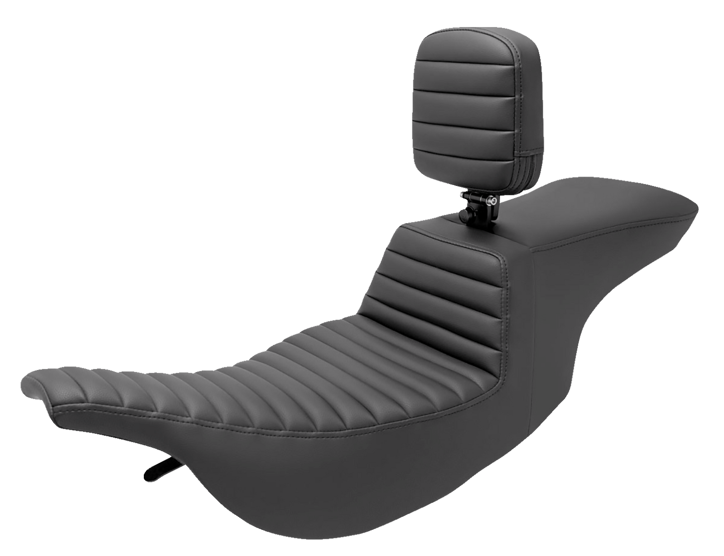 SADDLEMEN Tour Step-Up Seat - Rider Backrest - Tuck-n-Roll - FL '97-'07 897-07-191BR