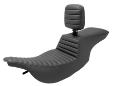 SADDLEMEN Tour Step-Up Seat - Rider Backrest - Tuck-n-Roll - FL '97-'07 897-07-191BR