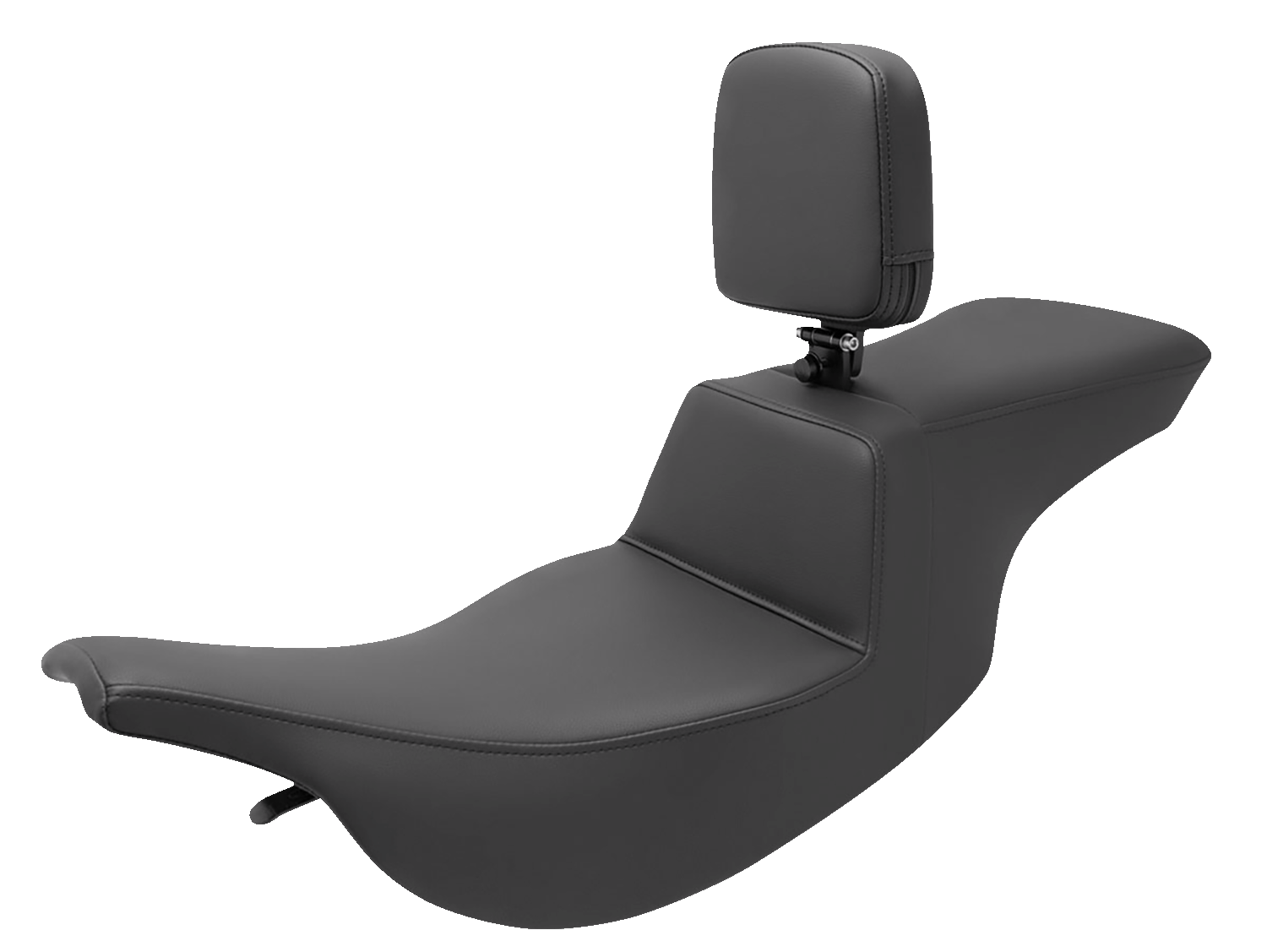 SADDLEMEN Tour Step-Up Seat - Rider Backrest - Plain - FL '97-'07 897-07-194BR
