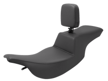 SADDLEMEN Tour Step-Up Seat - Rider Backrest - Plain - FL '97-'07 897-07-194BR