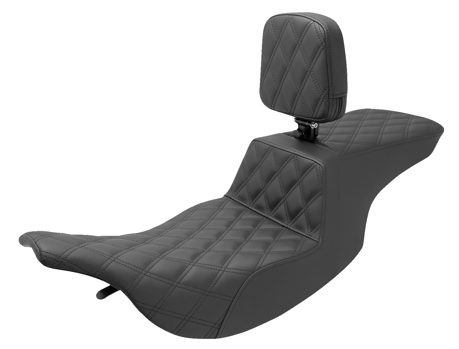 SADDLEMEN Tour Step-Up Seat - Rider Backrest - Full Lattice Stitch - FL '97-'07 897-07-195BR