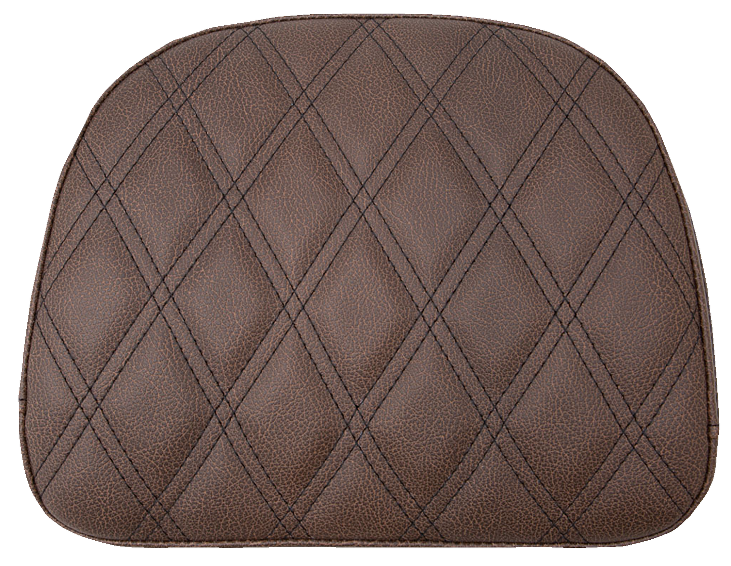 SADDLEMEN Touring Sissy Bar Pad - Brown - Lattice Stitch - Indian '14-'22 061145