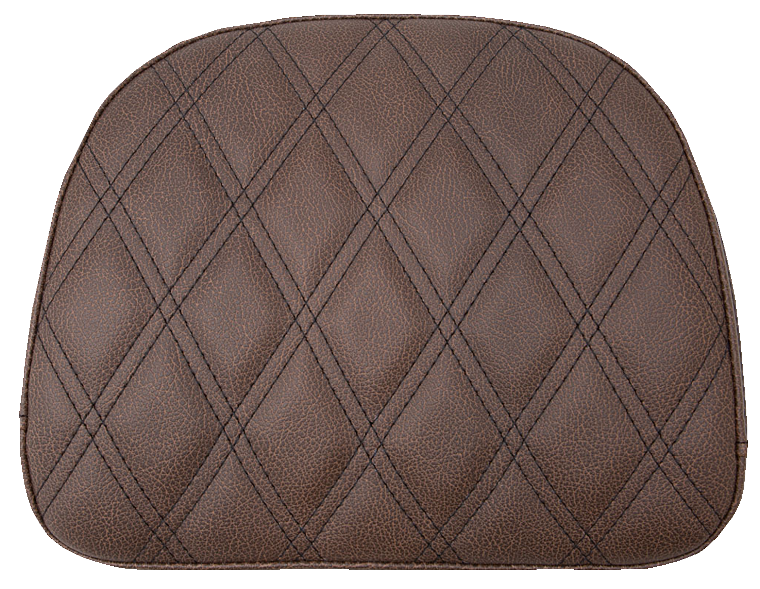 SADDLEMEN Touring Sissy Bar Pad - Brown - Lattice Stitch - Indian '14-'22 061145