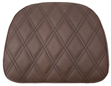 SADDLEMEN Touring Sissy Bar Pad - Brown - Lattice Stitch - Indian '14-'22 061145