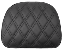SADDLEMEN Touring Sissy Bar Pad - Black - Lattice Stitch - Indian '14-'22 061143