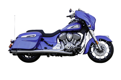 S&S CYCLE 4" Broadhead Slip-On Mufflers - Slash Cut - Chrome 550-1076