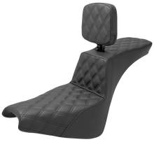 SADDLEMEN Tour Step-Up Seat - Rider Backrest - Full Lattice Stitch - FXBB/FXST '18-'24 818-30-195BR