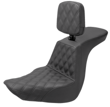 SADDLEMEN Tour Step-Up Seat - Rider Backrest - Front Lattice Stitch - FLSB/FXLR '18-'24 818-29-192BR