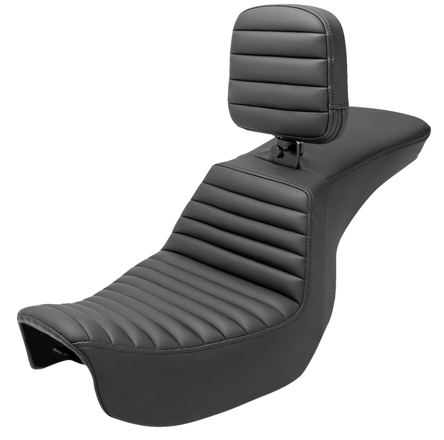SADDLEMEN Tour Step-Up Seat - Rider Backrest - Tuck-n-Roll - Dyna '06-'17 806-04-191BR