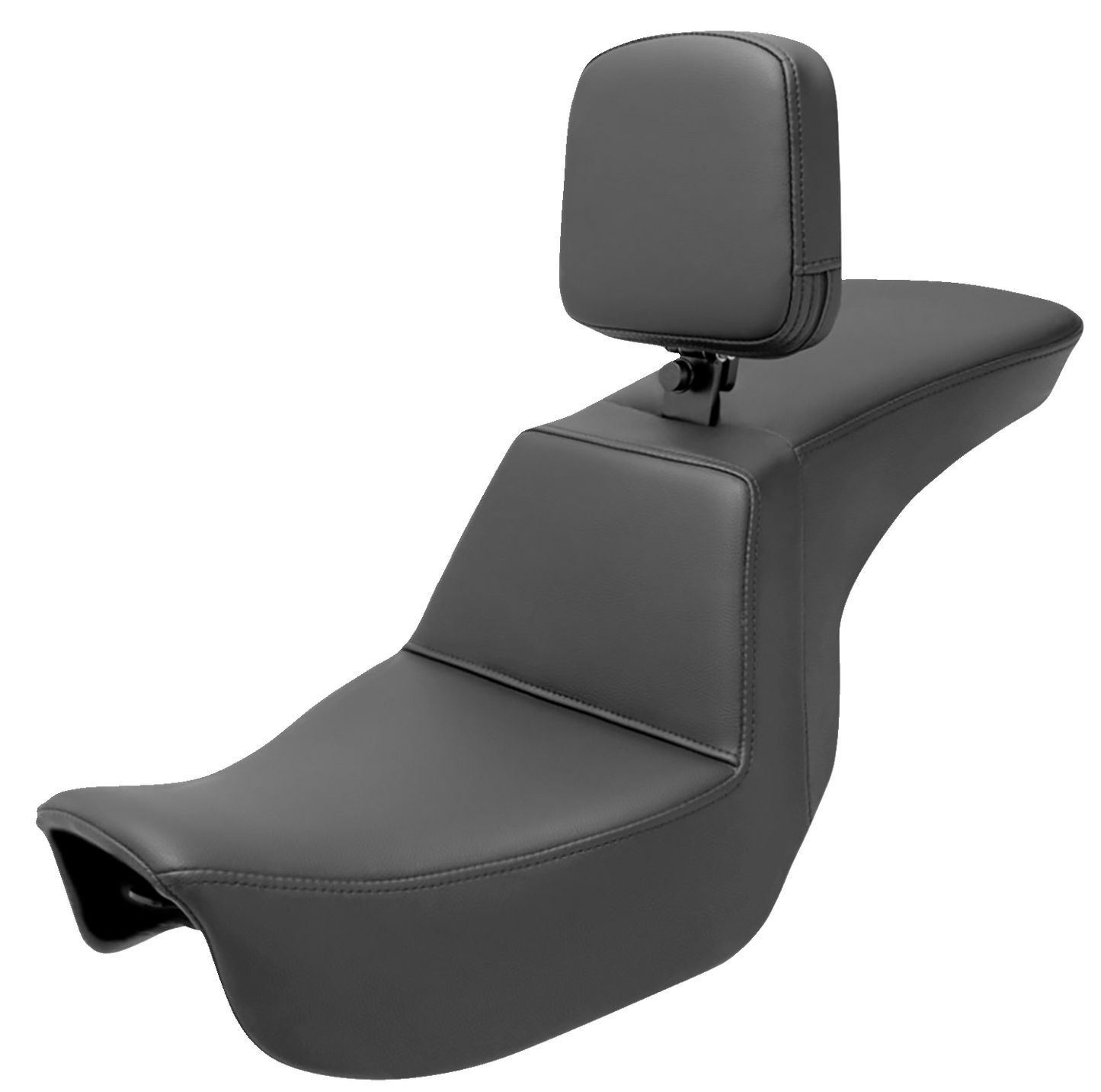 SADDLEMEN Tour Step-Up Seat - Rider Backrest - Plain - Dyna '06-'17 806-04-194BR
