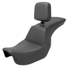 SADDLEMEN Tour Step-Up Seat - Rider Backrest - Plain - Dyna '06-'17 806-04-194BR