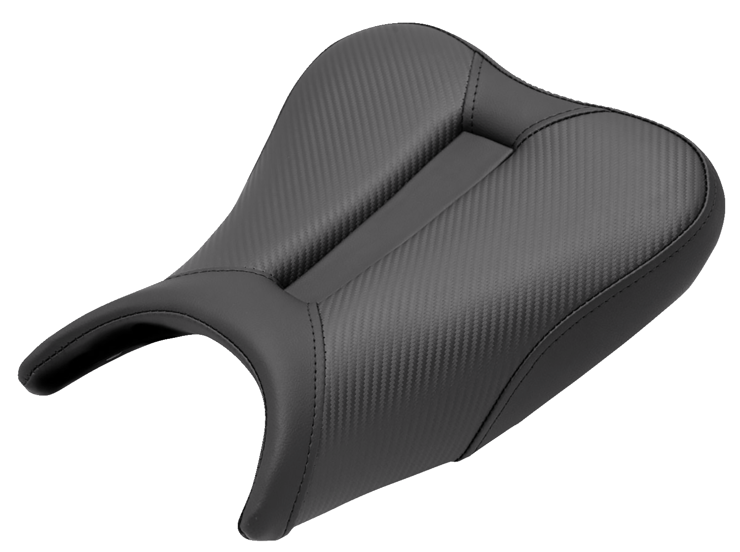 SADDLEMEN Track Seat - Solo - Carbon Fiber - Black - Ninja 400 '18-'22 0810-K080