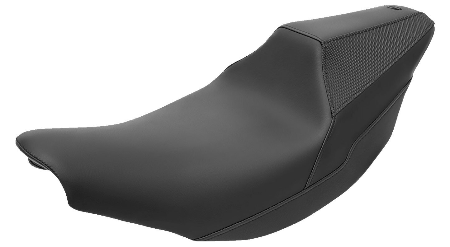 SADDLEMEN Carey Hart Signature Series Seat - Black w/ Black Stitching - Indian '14-'24 I14-07-HART