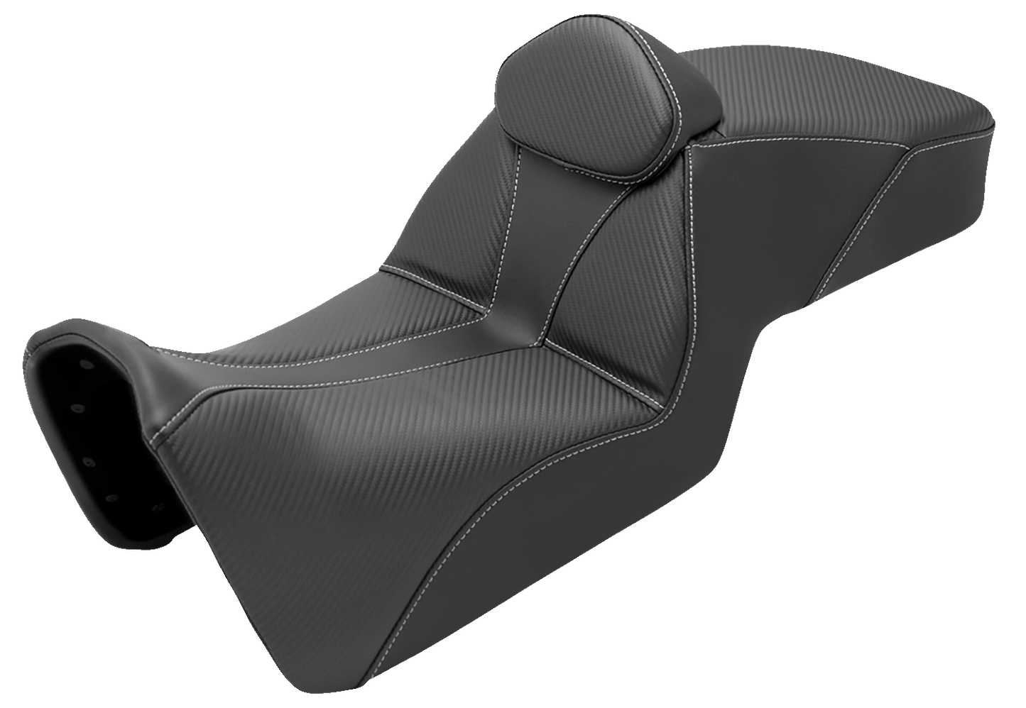 SADDLEMEN Adventure Tour Seat - Low - w/ Backrest - Black - Pan Am '21-'24 821-34-201BR
