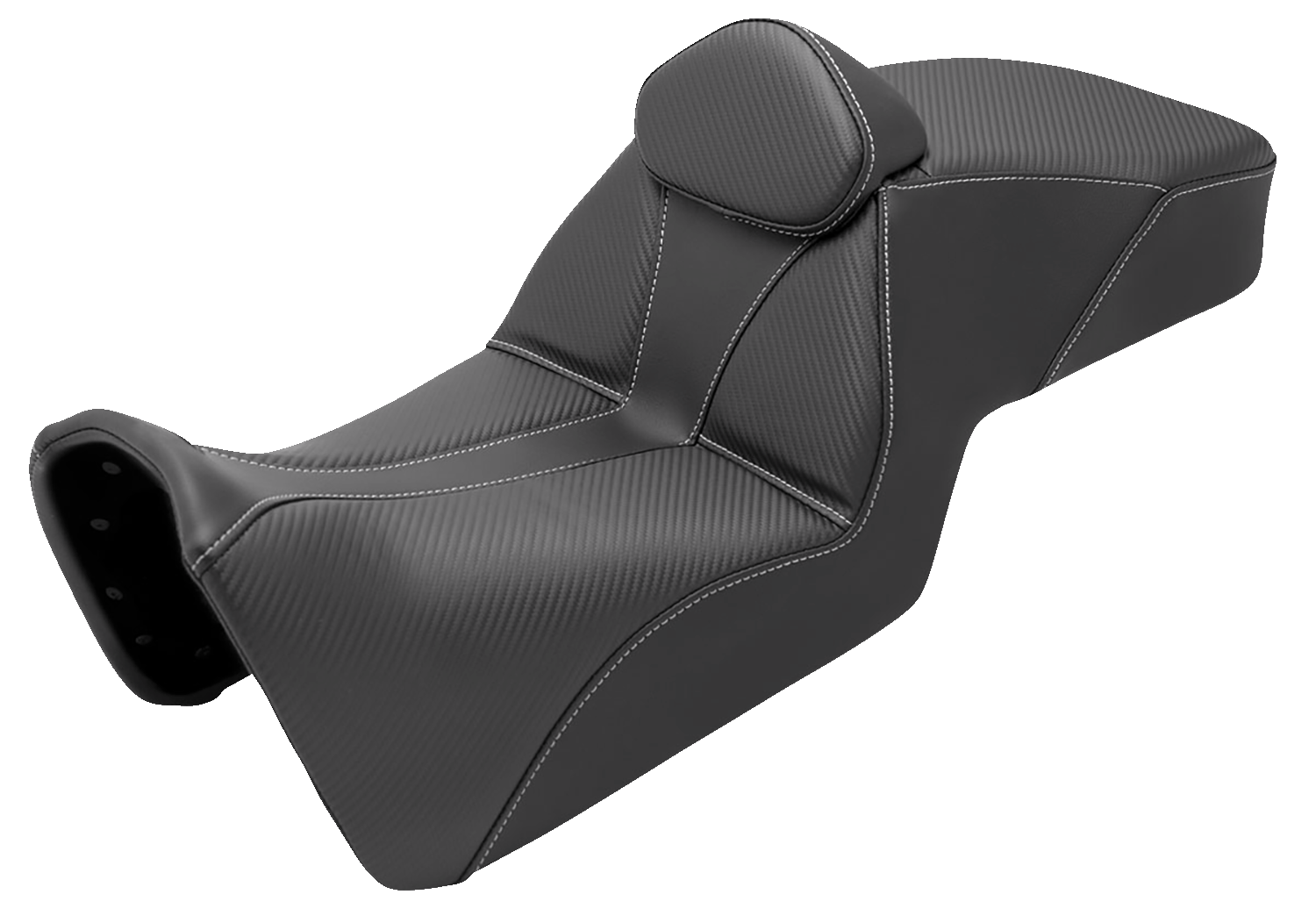 SADDLEMEN Adventure Tour Seat - Low - w/ Backrest - Black - Pan Am '21-'24 821-34-201BR