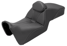 SADDLEMEN Adventure Tour Seat - Low - w/ Backrest - Black - Pan Am '21-'24 821-34-201BR