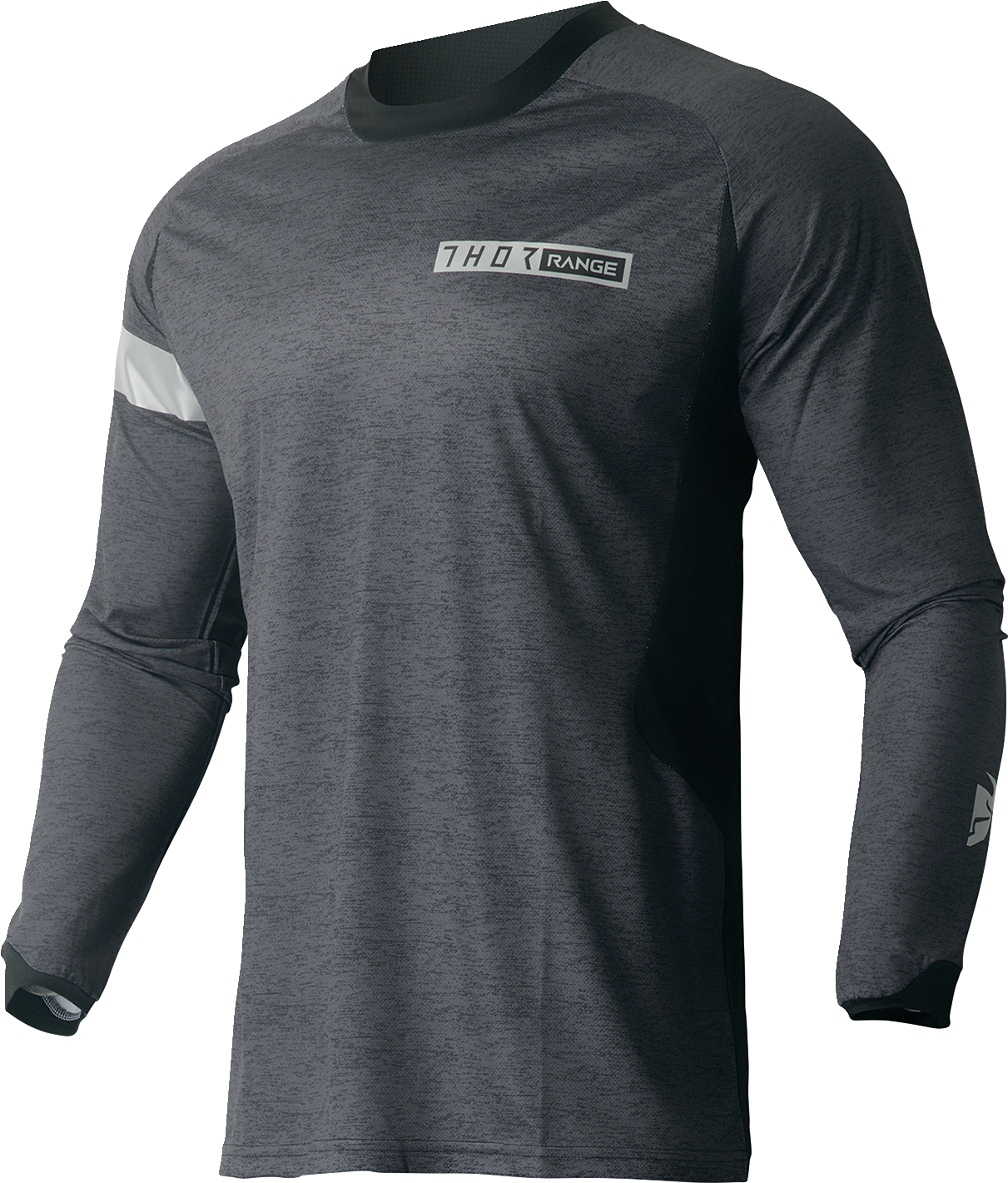 THOR Range Jersey - Black/Heather Gray - 2XL 2910-7480