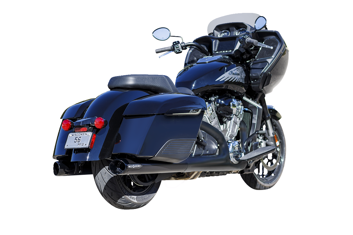 S&S CYCLE 4" Broadhead Slip-On Mufflers - Slash Cut - Black 550-1075