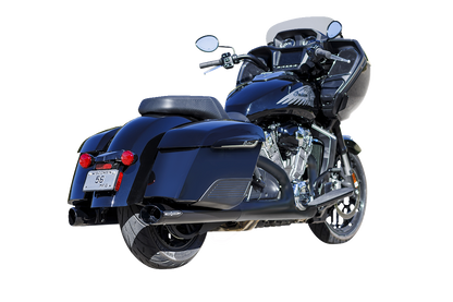 S&S CYCLE 4" Broadhead Slip-On Mufflers - Slash Cut - Black 550-1075
