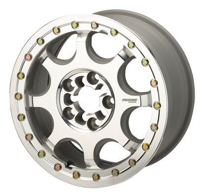 MOOSE OFFROAD Wheel - 351X - 5-Lug/Beadlock - Front/Rear - Machined - 15x7 - 5/4.5 - 5+2 351BM157545CF64