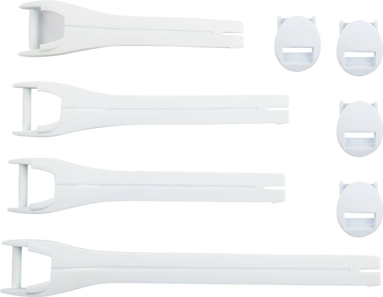 MOOSE OFFROAD Qualifier Boot Strap Kit - White - Size 10-15 3430-1017
