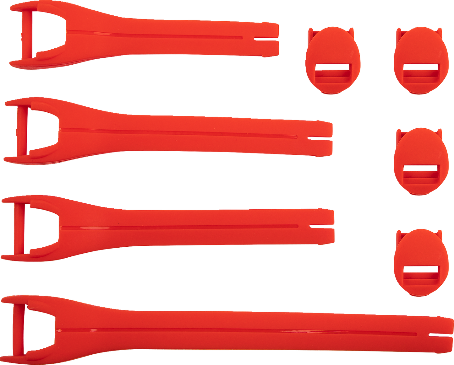 MOOSE OFFROAD Qualifier Boot Strap Kit - Red - Size 10-15 3430-1018