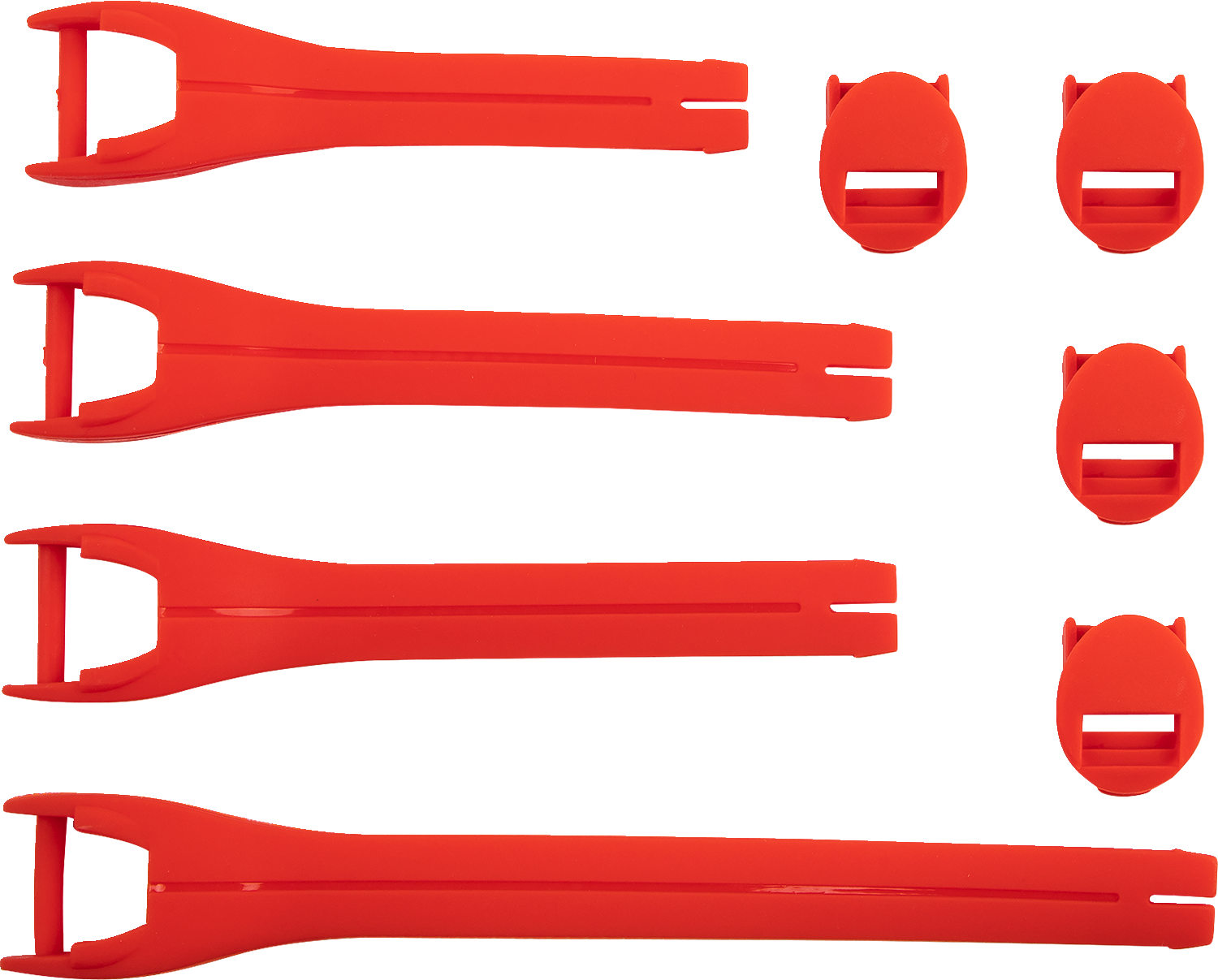MOOSE OFFROAD Qualifier Boot Strap Kit - Red - Size 10-15 3430-1018