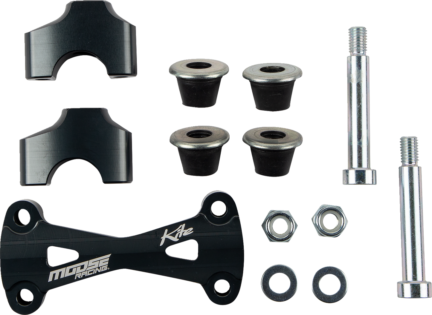 MOOSE OFFROAD MX/EN Risers w/ Bar Mount - 40 mm - Black 10.331.B.AN