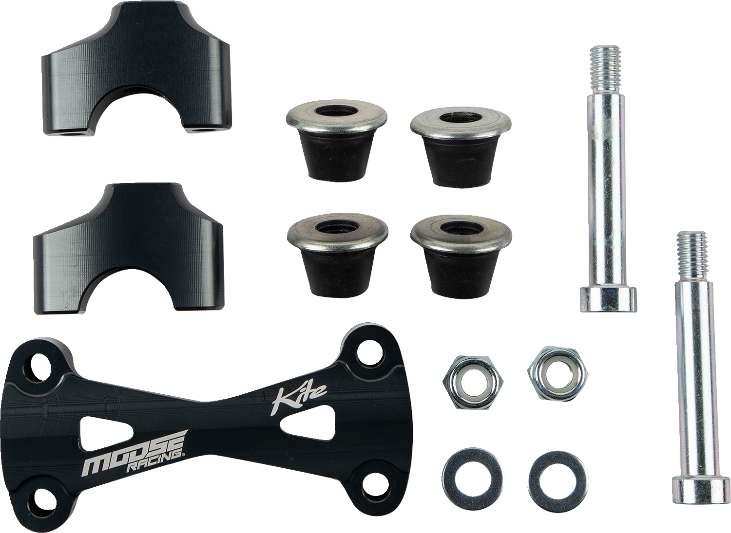 MOOSE OFFROAD MX/EN Risers w/ Bar Mount - 40 mm - Black 10.331.B.AN