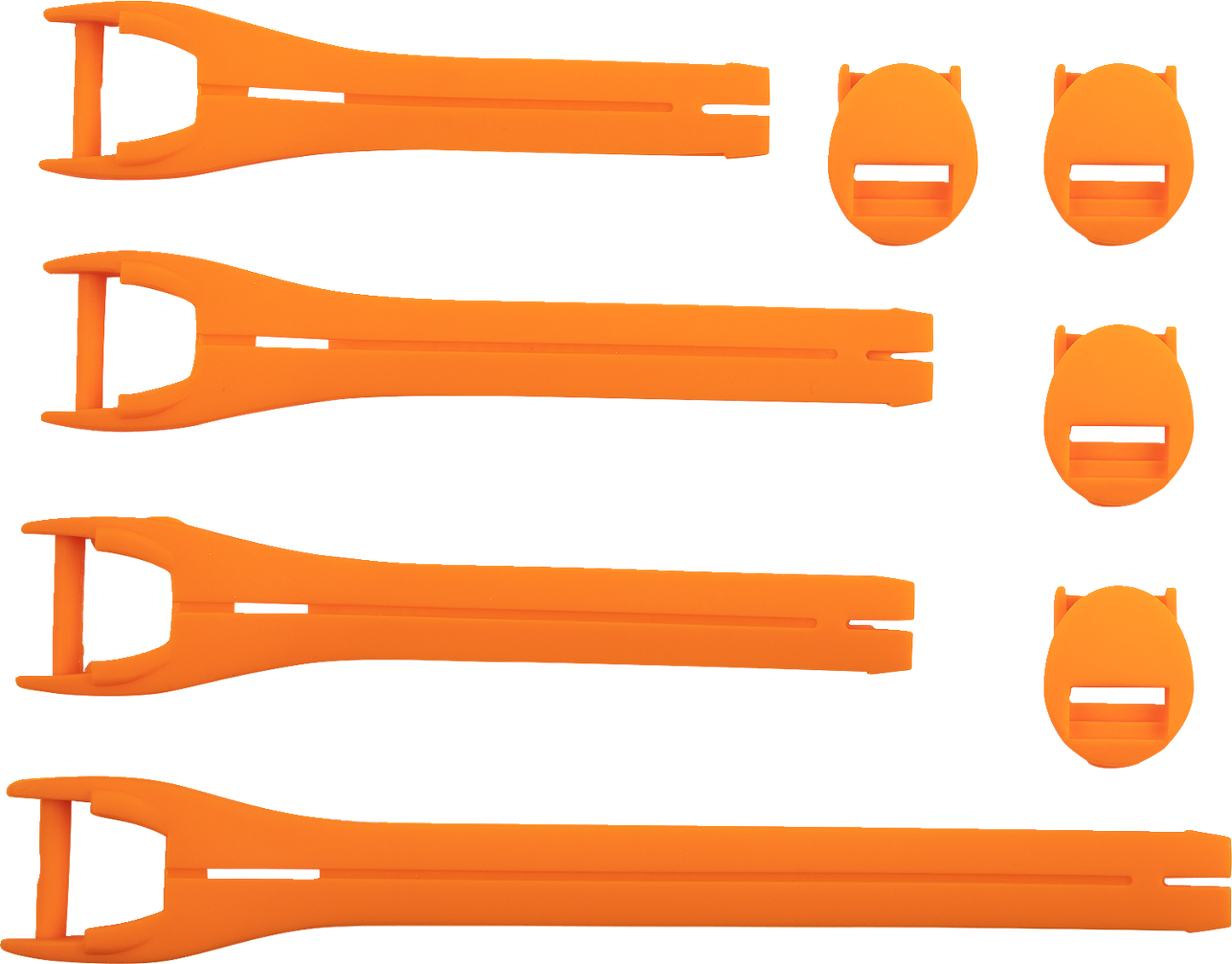 MOOSE OFFROAD Qualifier Boot Strap Kit - Orange - Size 10-15 3430-1019
