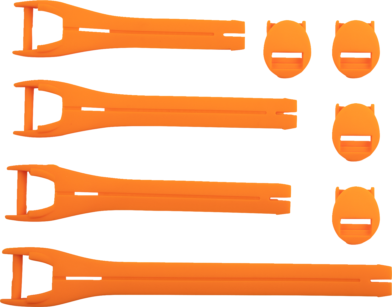 MOOSE OFFROAD Qualifier Boot Strap Kit - Orange - Size 10-15 3430-1019