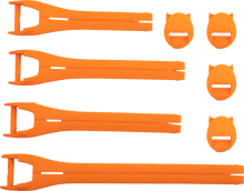 MOOSE OFFROAD Qualifier Boot Strap Kit - Orange - Size 10-15 3430-1019