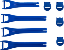 MOOSE OFFROAD Qualifier Boot Strap Kit - Blue - Size 7-9 3430-1015