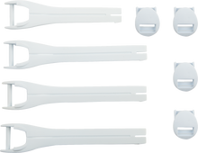 MOOSE OFFROAD Qualifier Boot Strap Kit - White - Size 7-9 3430-1012