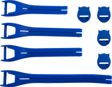 MOOSE OFFROAD Qualifier Boot Strap Kit - Blue - Size 10-15 3430-1020