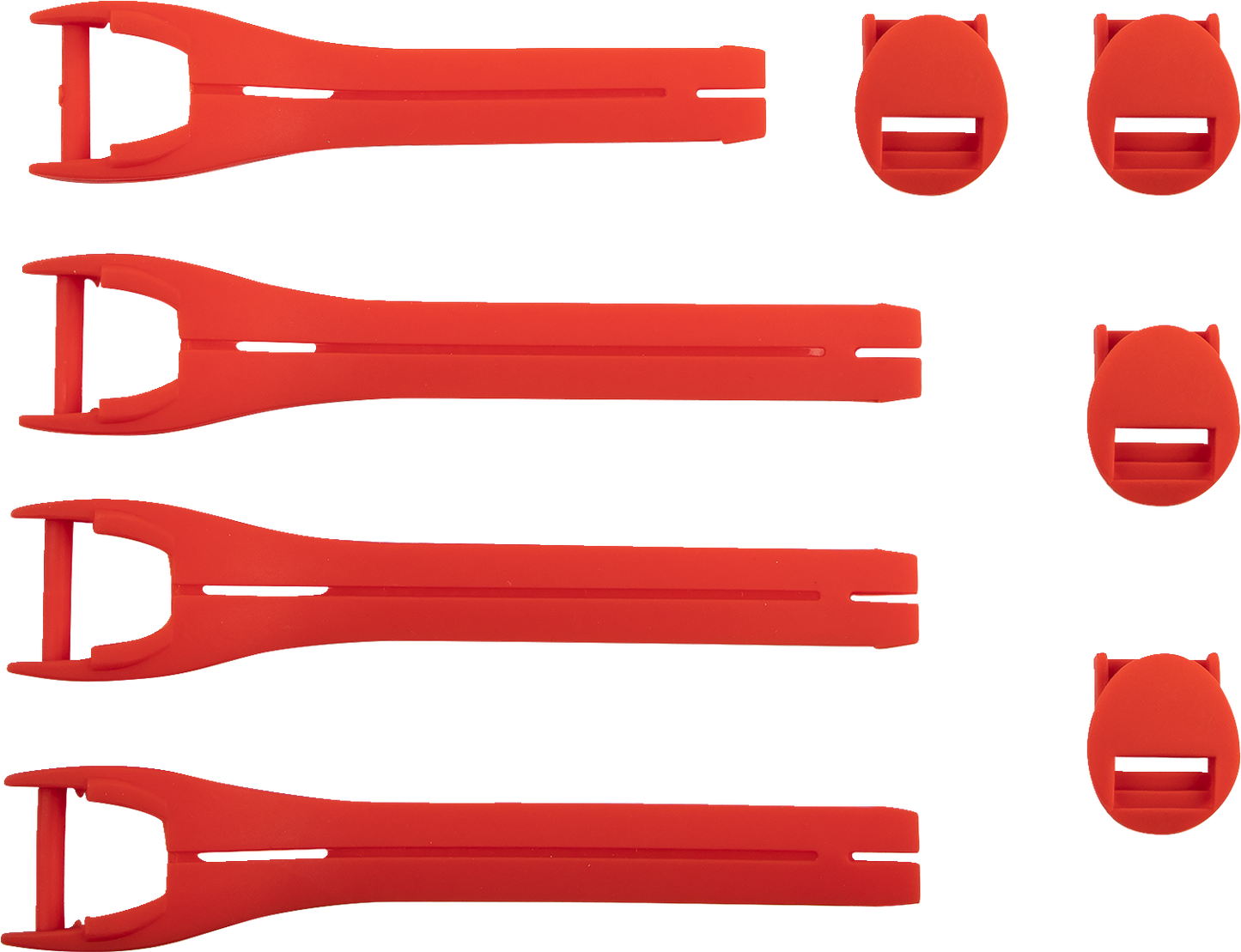 MOOSE OFFROAD Qualifier Boot Strap Kit - Red - Size 7-9 3430-1013
