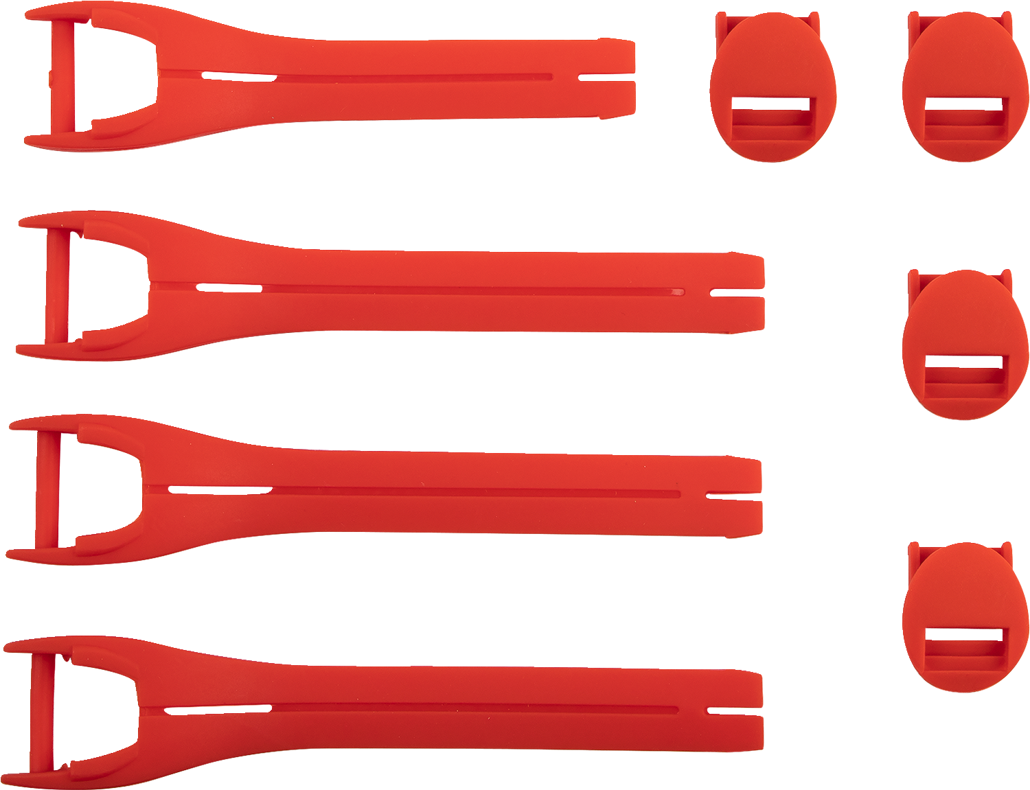 MOOSE OFFROAD Qualifier Boot Strap Kit - Red - Size 7-9 3430-1013