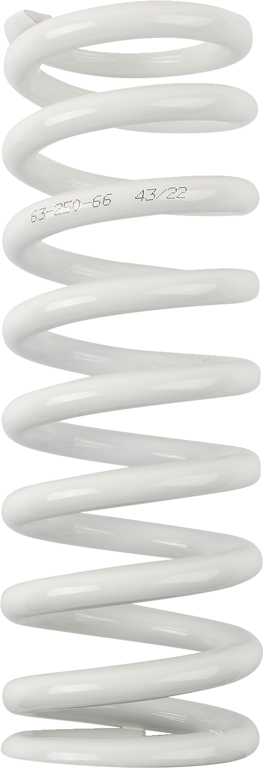 MOOSE OFFROAD Shock Spring - 63 mm OD - 66 n/mm - White 1312-1039