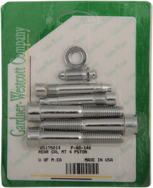 GARDNER-WESTCOTT Mounting Bolt Kit - Brake Caliper - Socket-Head - Rear P-80-148