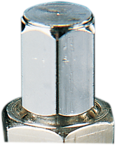 PARTS UNLIMITED Valve Stem - Bolt-In - Chrome 75012