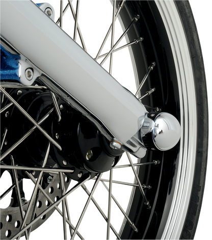 LA CHOPPERS Axle Caps - Dome - Chrome - Pair LA-7810-00