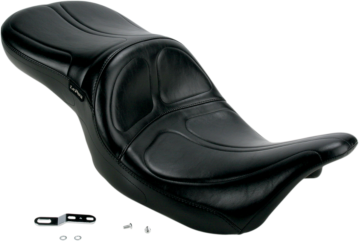 LE PERA Maverick Seat - without Backrest - Stitched - Black - FL '08-'23 LK-957